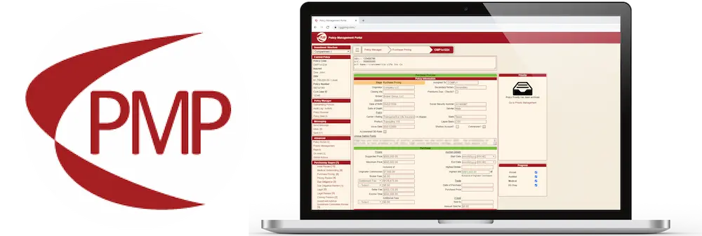Policy Management Platform (PMP) logo and screenshot.